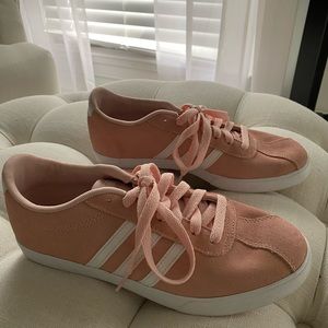 Women’s Adidas Court Sneakers in Dusty Rose color